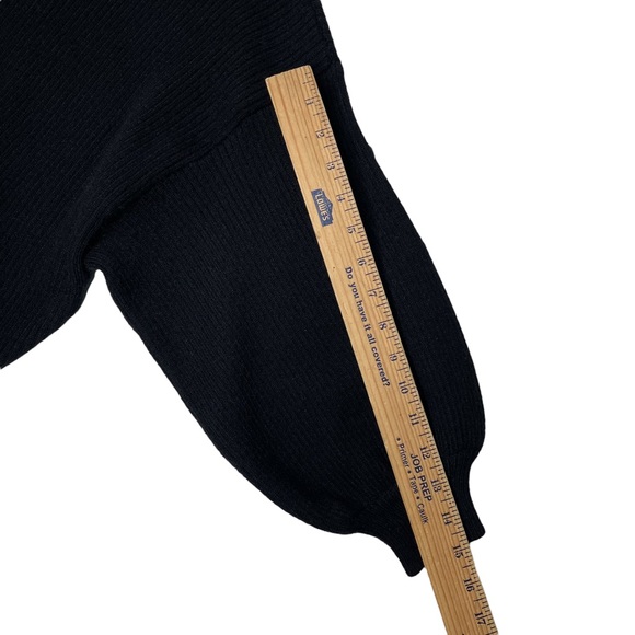 Line + Dot Black Alder Funnel Neck Rib Knit Sweater Size Small - Picture 12 of 12